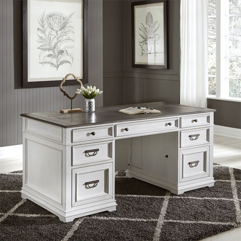 Laurel Foundry Modern Farmhouse Scranton Executive Desk & Reviews Wayfair.ca
